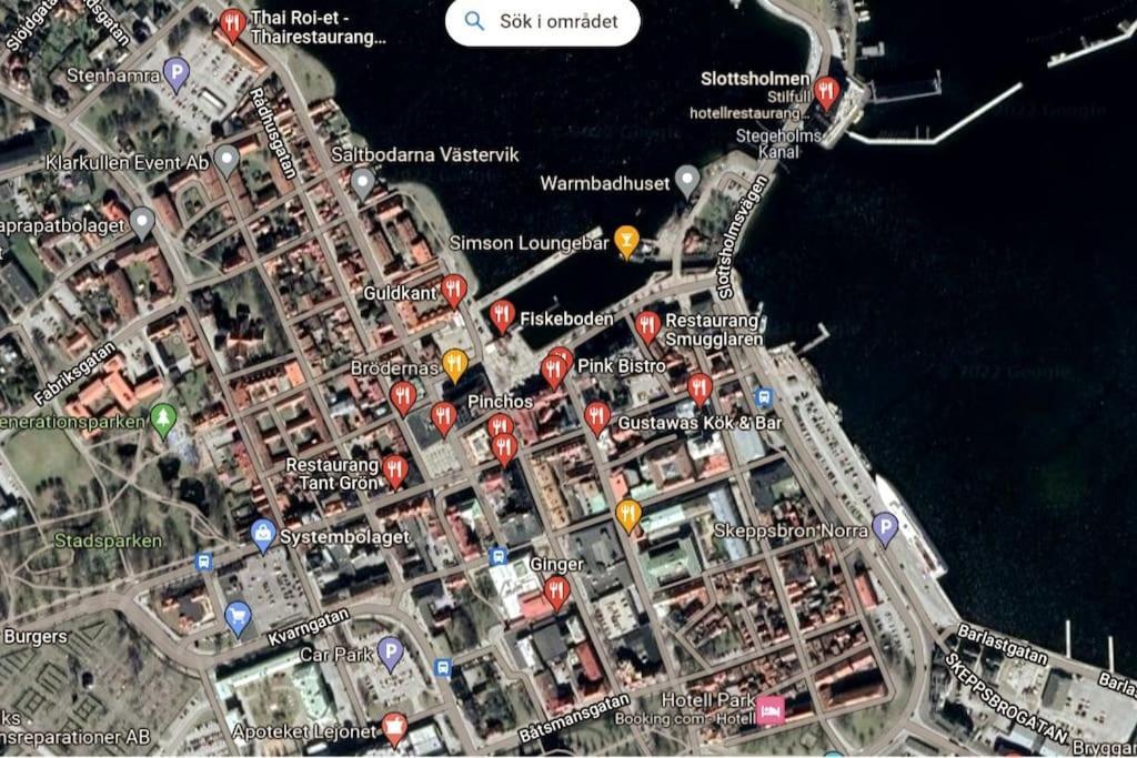 Central Laegenhet I 1700-Talshus Västervik Extérieur photo