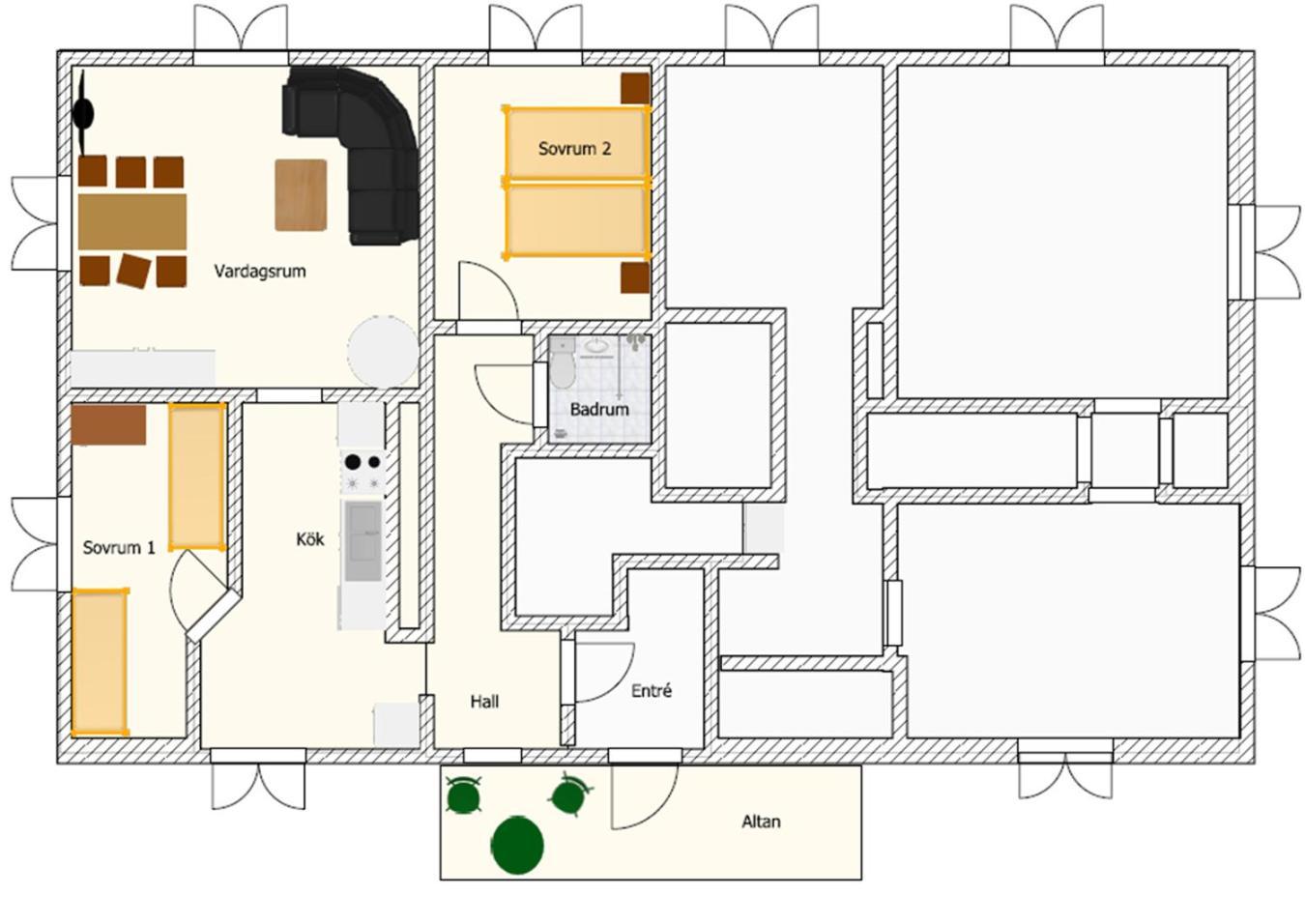 Central Laegenhet I 1700-Talshus Västervik Extérieur photo