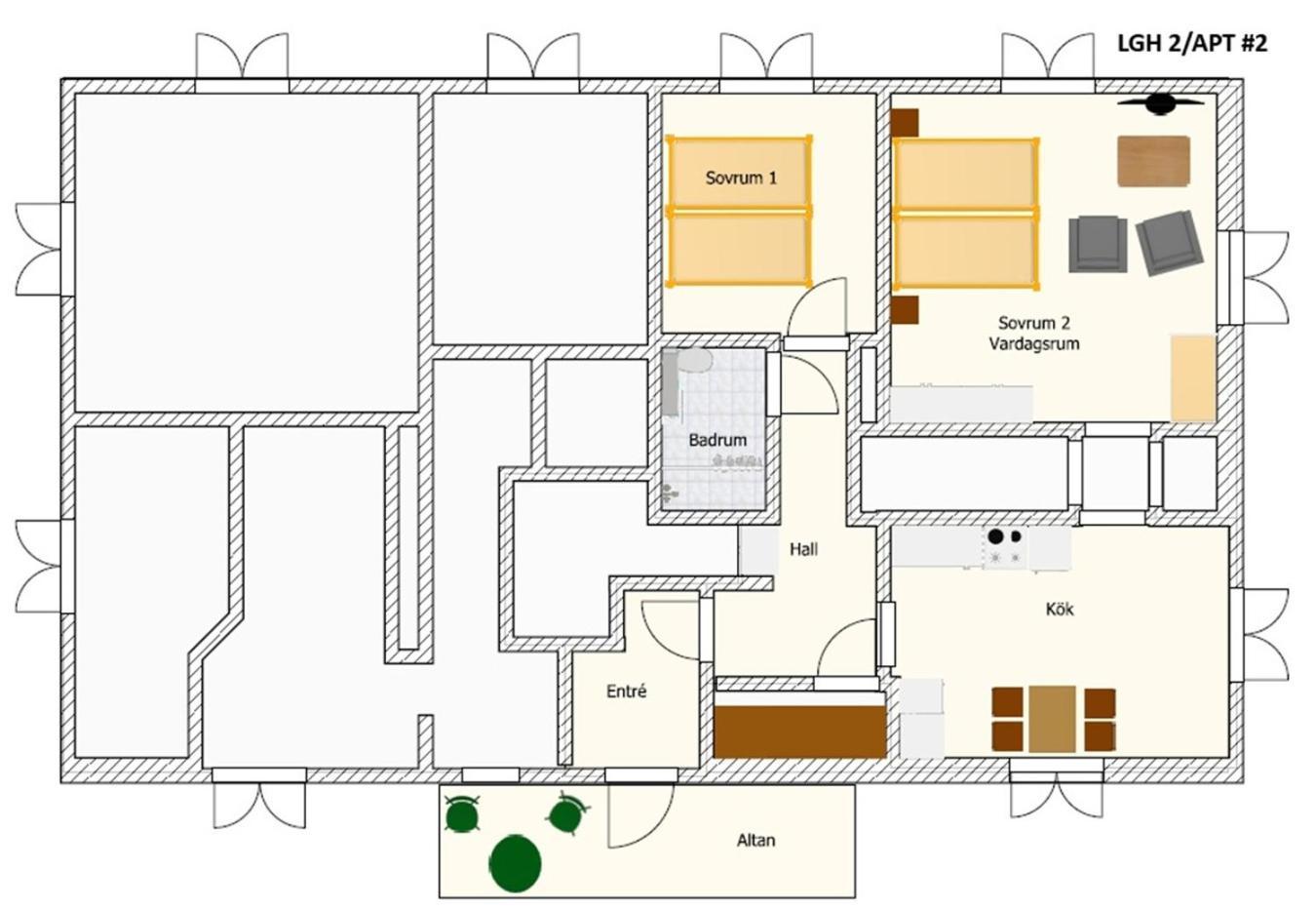 Central Laegenhet I 1700-Talshus Västervik Extérieur photo